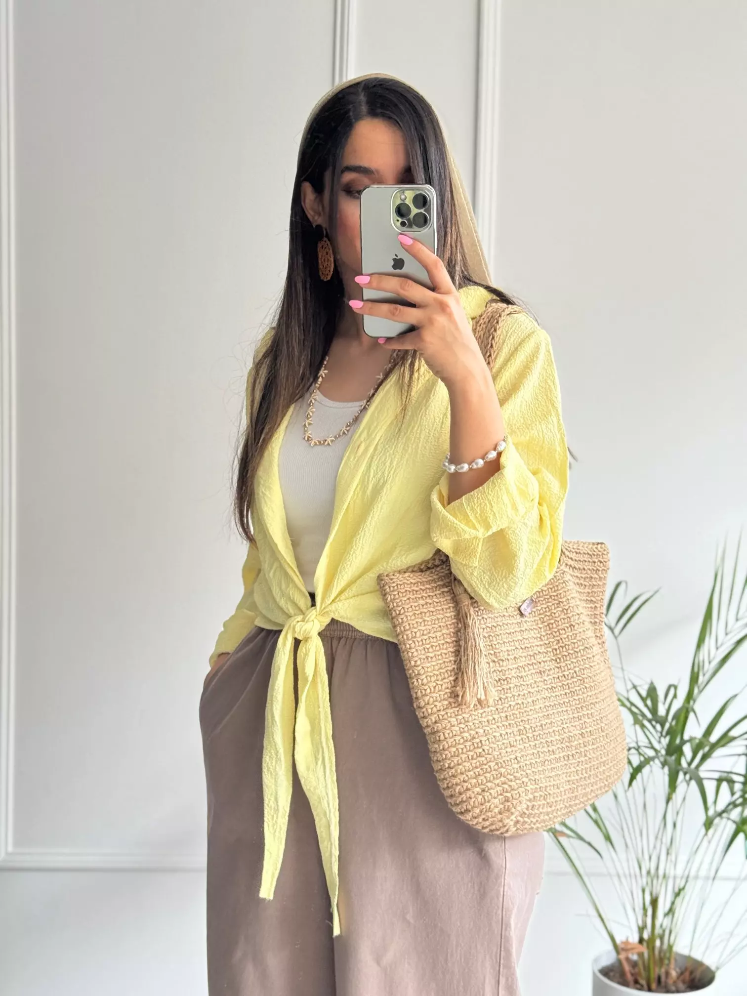 شومیز گره ای یاشیل